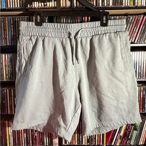 H&M Men’s Grey Sweat Shorts Size Large Drawstring Lounge Athletic Shorts L